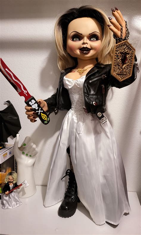 child's play bride of chucky tiffany life-size 1:1 scale replica|chucky tiffany doll size.